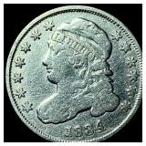 1834 Capped Bust Dime NEARLY UNCIRCULATED