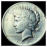 1921 Silver Peace Dollar NEARLY UNCIRCULATED