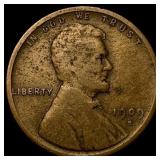 1909-S Lincoln Wheat Cent LIGHTLY CIRCULATED