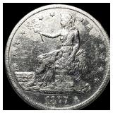 1877 Silver Trade Dollar CLOSELY UNCIRCULATED
