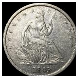 1845-O Silver Half Dollar NEARLY UNCIRCULATED
