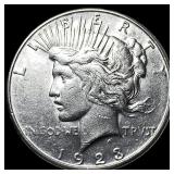1923-S Silver Peace Dollar CLOSELY UNCIRCULATED