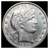 1908-O Silver Barber Half Dollar UNCIRCULATED
