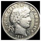 1911-S Silver Barber Dime CLOSELY  UNCIRCULATED