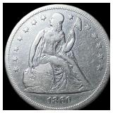 1860-O Seated Liberty Silver Dollar LIGHTLY  CIRC