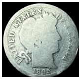 1895 Silver Barber Dime NICELY CIRCULATED