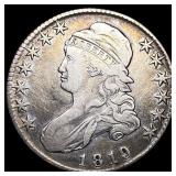 1819 Capped Bust Half Dollar NEARLY UNCIRCULATED