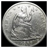 1860 Seated Liberty Half Dollar CLOSELY UNCIRCULAT