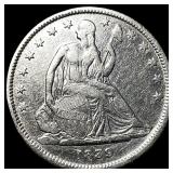 1839 Silver Half Dollar (No Drapery) CLOSELY UNCIR
