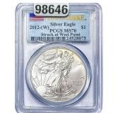2012-W Silver Eagle PCGS MS70
