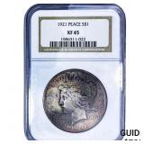 1921 Silver Peace Dollar NGC XF45