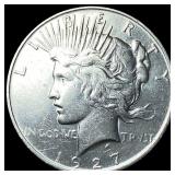 1927-D Silver Peace Dollar CHOICE AU