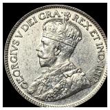 1917-C Silver 25 Cents Newfoundland UNCIRCULATED