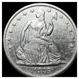 1875 Seated Liberty Half Dollar CLOSELY UNCIRCULAT