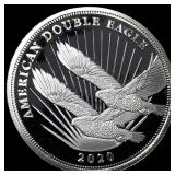 2020 Cook Islands 1/2 oz Silver $2 Double Eagle CH