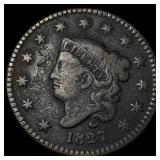 1827 Coronet Head Large Cent NICELY  CIRCULATED