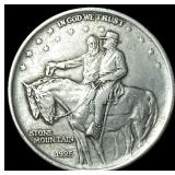 1925 Silver Stone Mountain Half Dollar  UNCIRCULA