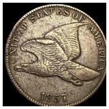 1857 Flying Eagle Cent NEARLY UNCIRCULATED