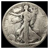 1921-S Silver Walking Liberty Half Dollar NICELY C