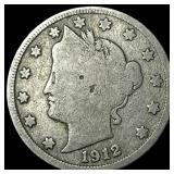 1912-S Liberty Head Nickel NICELY CIRCULATED
