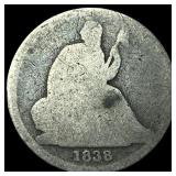 1838-O Silver Seated Liberty Dime NICELY  CIRCULA