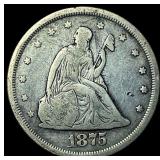 1875-S Silver Twenty Cents NEARLY UNCIRCULATED