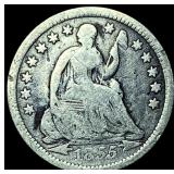 1855 Seated Liberty Half Dime ABOUT UNCIRCULATED