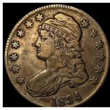 1834 Capped Bust Half Dollar NEARLY UNCIRCULATED