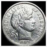 1913 Silver Barber Dime CHOICE AU