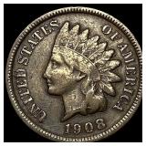 1908-S Indian Head Cent ABOUT UNCIRCULATED