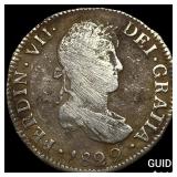 1822-PJ Bolivia Ferdinand VII Silver 2 Reales