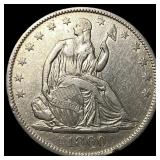 1860-O Silver Half Dollar CLOSELY UNCIRCULATED