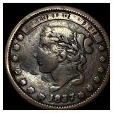 1837 Hard Times Token 'Not One Cent' HT-9. LIGHT