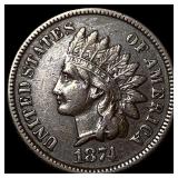 1874 Indian Head Cent CLOSELY UNCIRCULATED