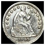 1849 Seated Liberty Half Dime UNCIRCULATED