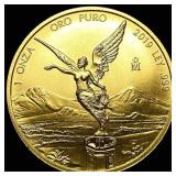 2019 Gold 1 Onza Mexican Libertad GEM BU