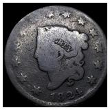 1824 Coronet Head Large Cent NICELY CIRCULATED