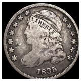 1835 Silver Capped Bust Dime LIGHTLY  CIRCULATED