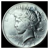 1921 Silver Peace Dollar CLOSELY UNCIRCULATED