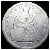1872 Seated Liberty Silver Dollar NICELY  CIRCULA