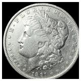 1891-O Silver Morgan Dollar ABOUT  UNCIRCULATED