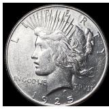1925-S Silver Peace Dollar CHOICE AU
