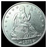 1873 Arrows Seated Liberty Half Dollar  CLOSELY U