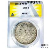 1901 Morgan Silver Dollar ANACS AU50