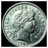 1913 Barber Dime UNCIRCULATED