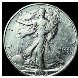 1938-D Silver Half Dollar Walking Liberty CLOSELY