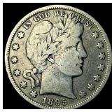 1895 Barber Half Dollar ABOUT UNCIRCULATED