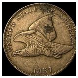 1857 Flying Eagle Cent CHOICE AU