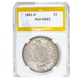 1881-O Morgan Silver Dollar PGA MS63