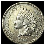 1860 Indian Head Cent NEARLY UNCIRCULATED